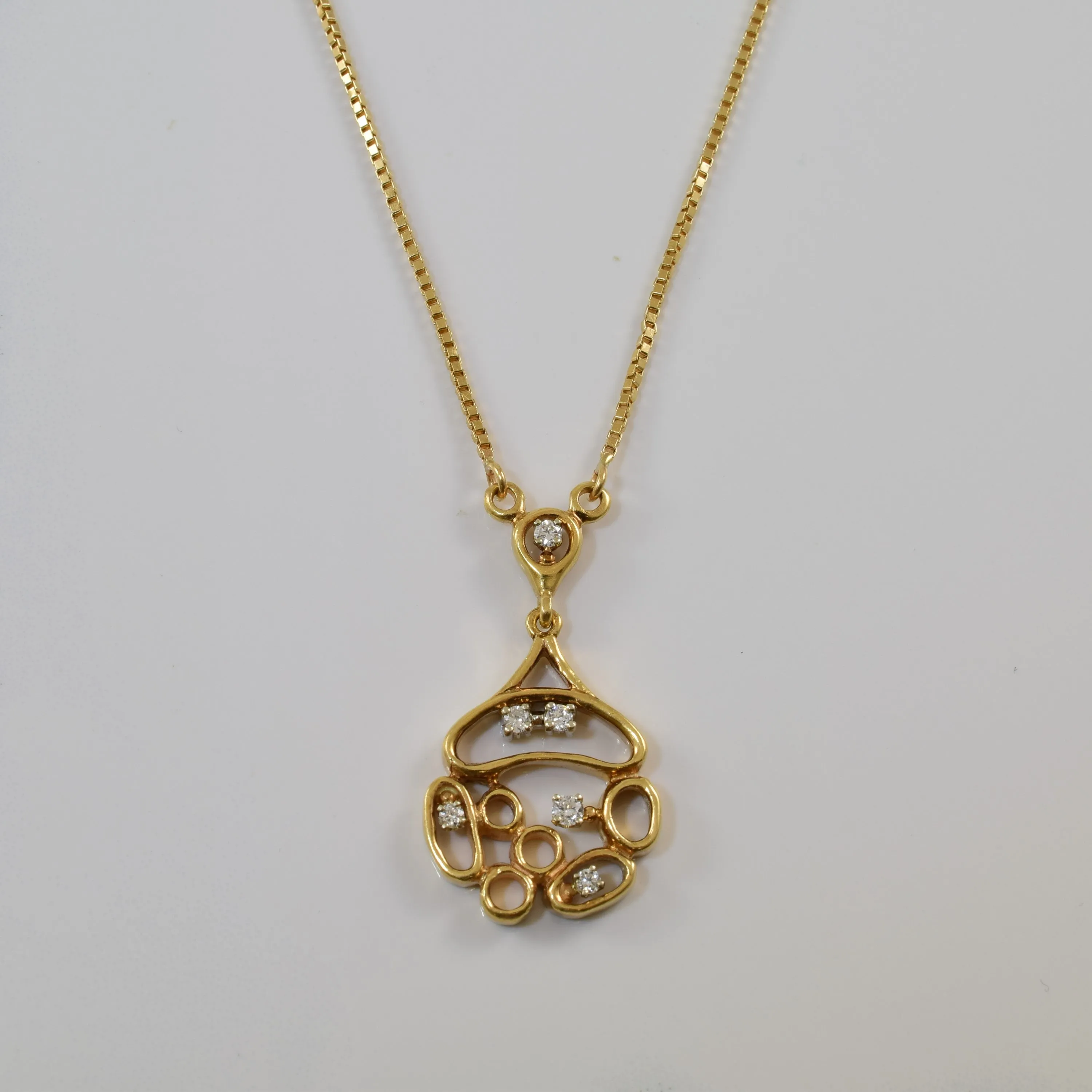 Urban Accent Abstract Diamond Necklace | 0.18ctw | 16" |