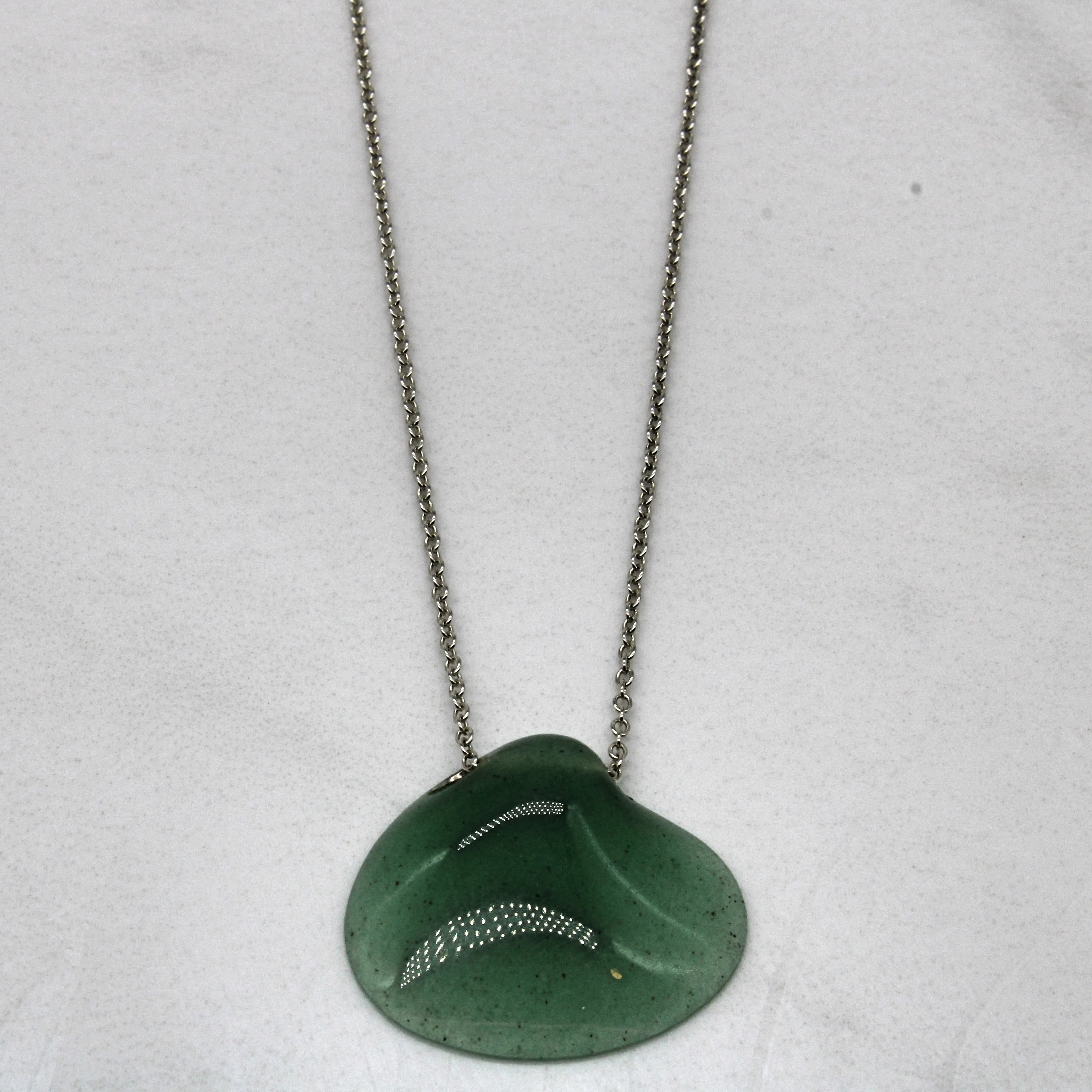 Tiffany & Co' Elsa Peretti Cat Island Isle Shell Pendant | 7.50ct | 18" | Glamourous Piece Color Match