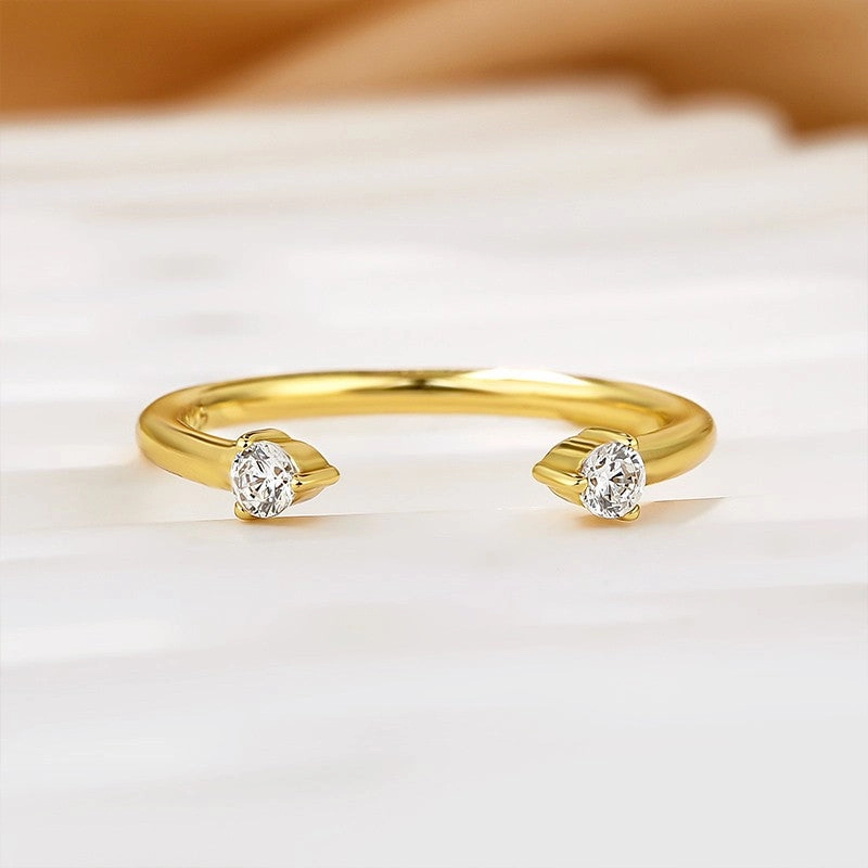 Open Wedding Band In Sterling Silver Dreamy Mood