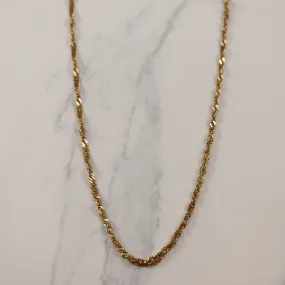 10k Yellow Gold Singapore Chain | 20" | Timeless Presence