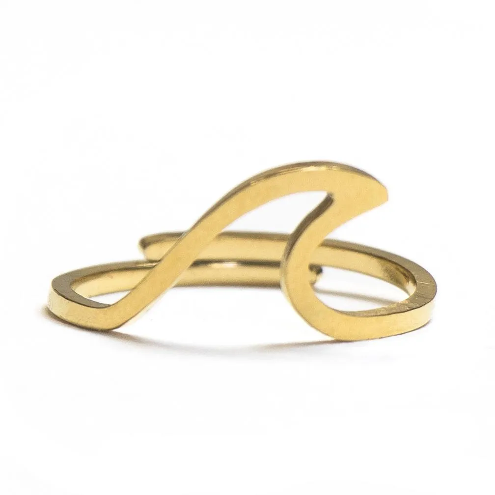Elegant Expression Wave Ring