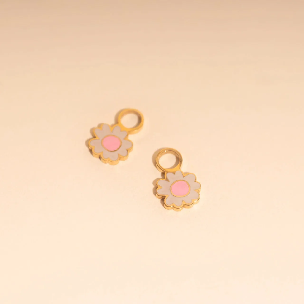 Secure Must-Have Bubblegum Flower Huggie Hoop Charms