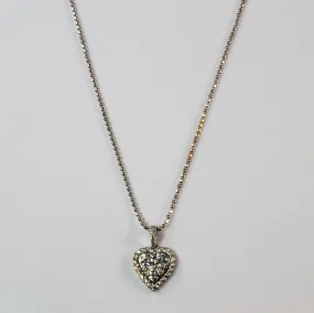 Comfort Mood Cluster Diamond Heart Necklace | 0.36ctw | 20" |