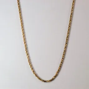 10k Yellow Gold Twisted Box Chain | 20" | Personal Style