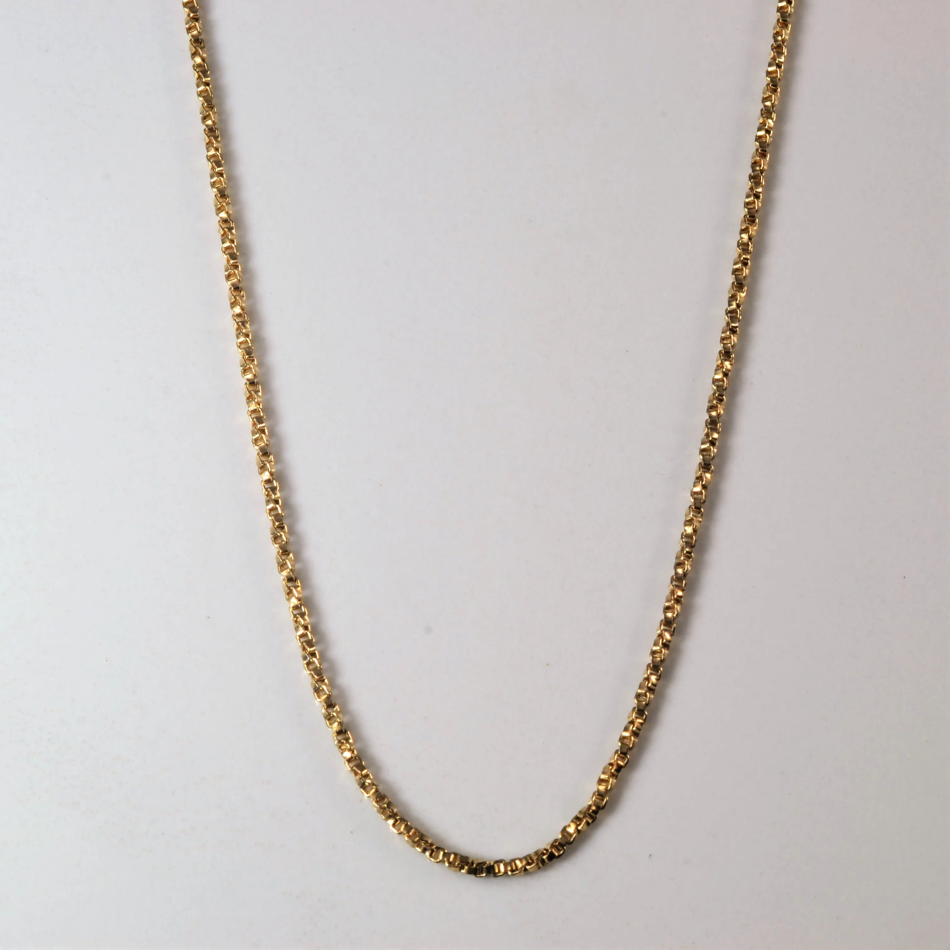 10k Yellow Gold Twisted Box Chain | 20" | Personal Style