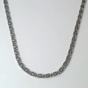 Casual Spark Smart Casual 18k White Gold Anchor Chain | 22" |