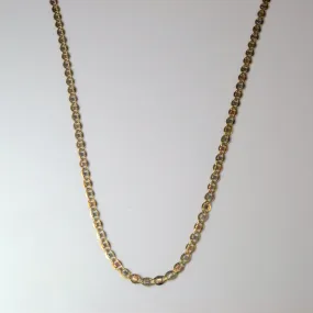 10k Tri Tone Gold Anchor Chain | 18" | Chic Gifts Luxury Sparkle