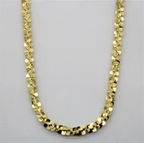 14k Yellow Gold Sparkle Chain | 16" | Lively Spark