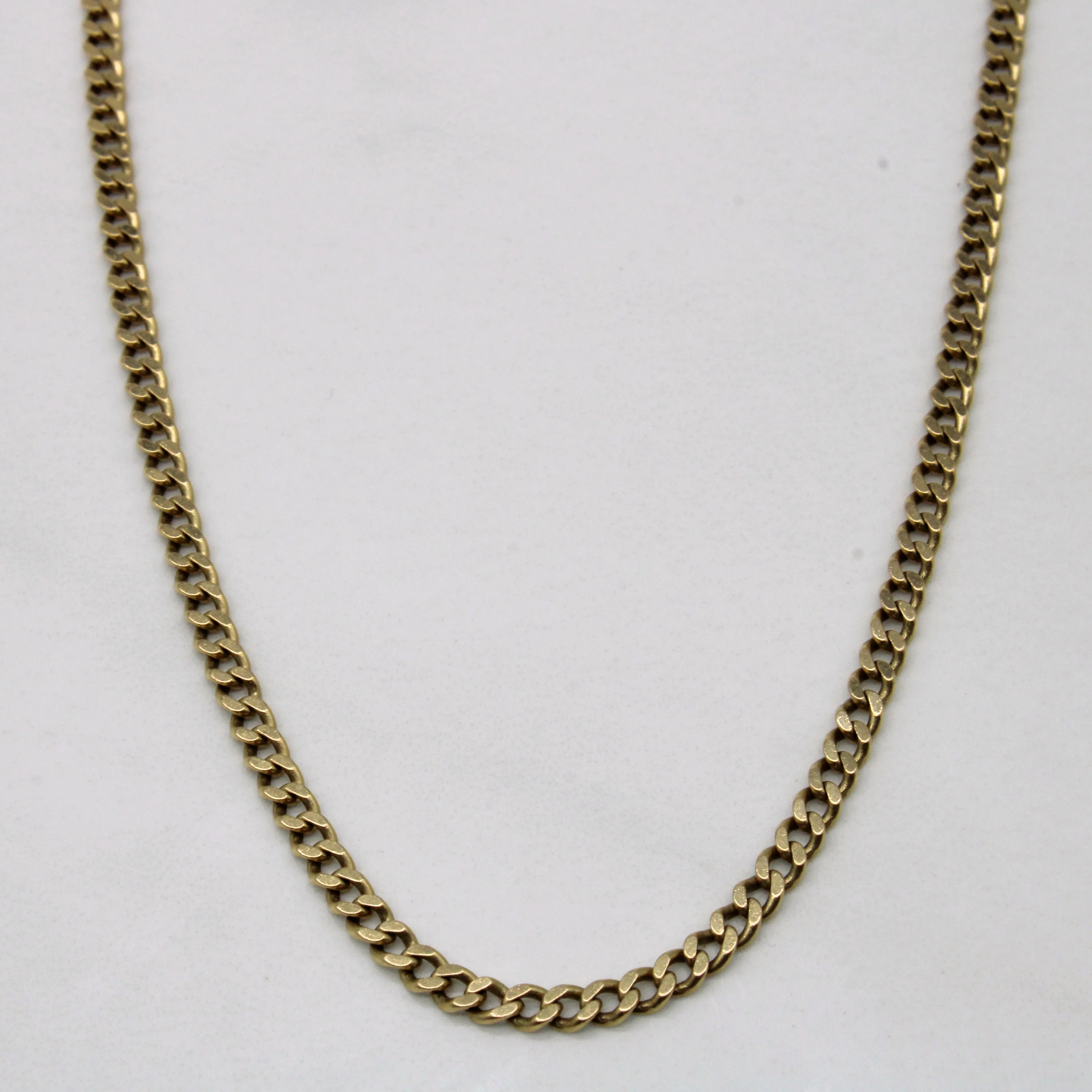 10k Yellow Gold Curb Link Chain | 24" | Style Upgrade Charming Glow