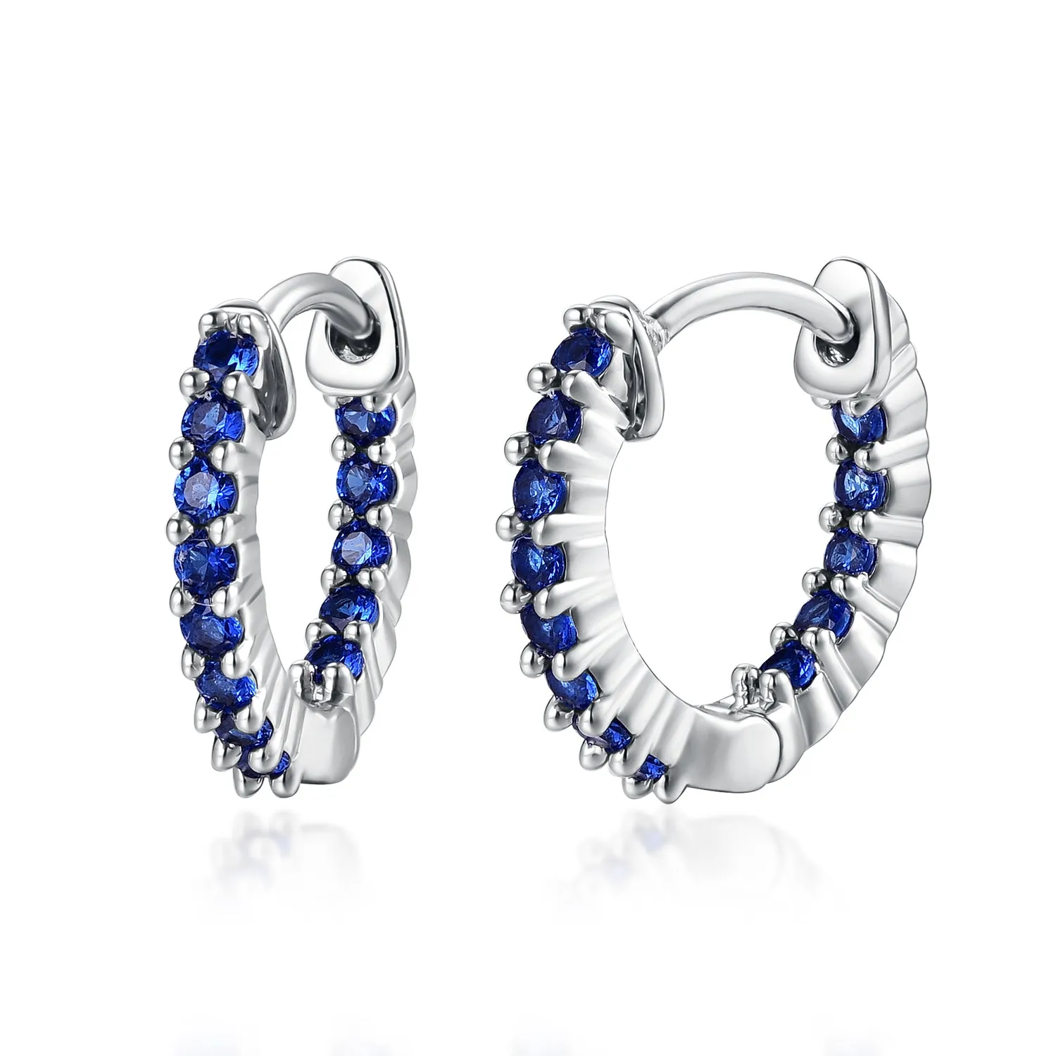 Surgical Steel Small CZ Huggies Earrings Affordable Adornment Gorgeous Embellishment