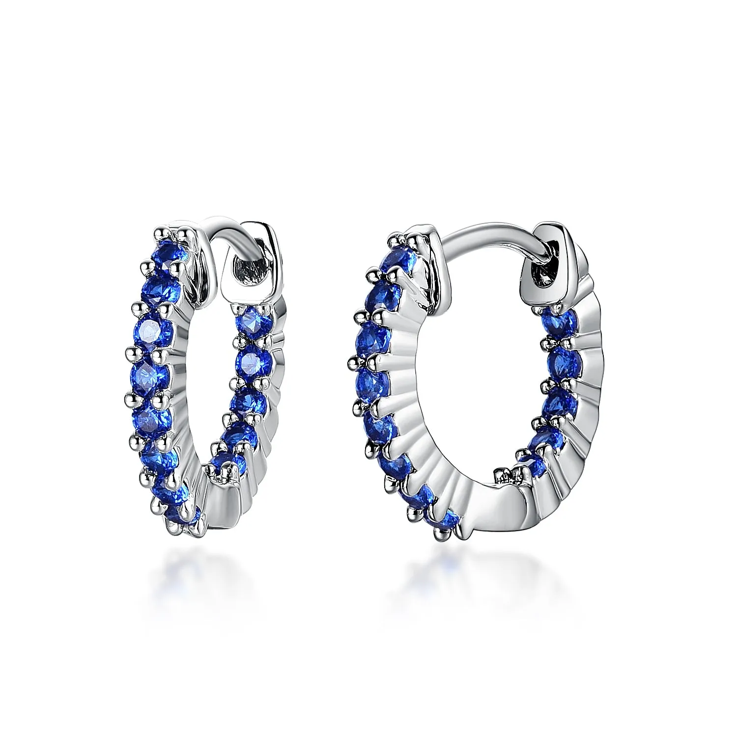 winter accessory Bohemian Embellishment Surgical Steel Small CZ Huggies Earrings