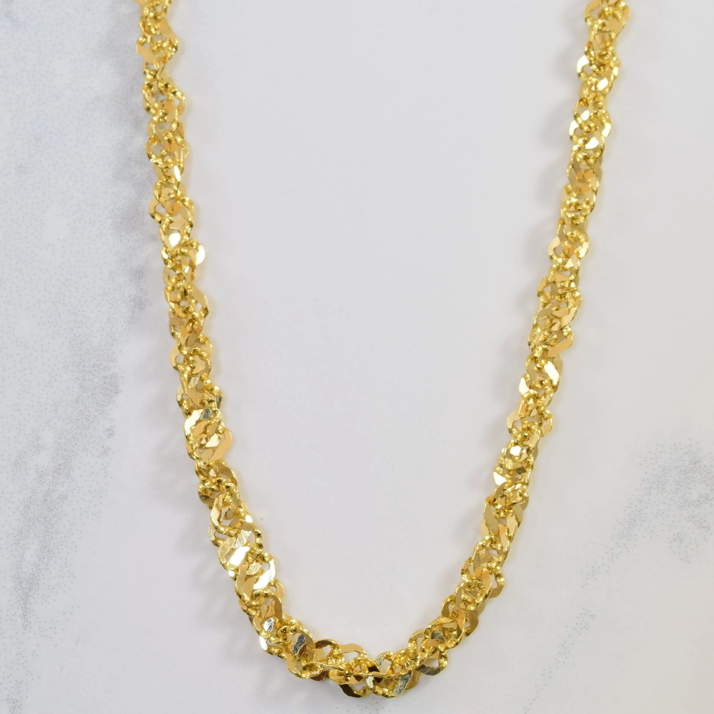 18k Yellow Gold Sparkle Chain | 26" | All Time