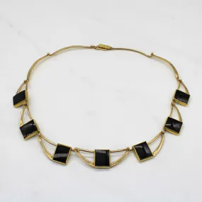 Effortless Glow Effortless Fit Onyx Collar Necklace | 14.00ctw | 16" |