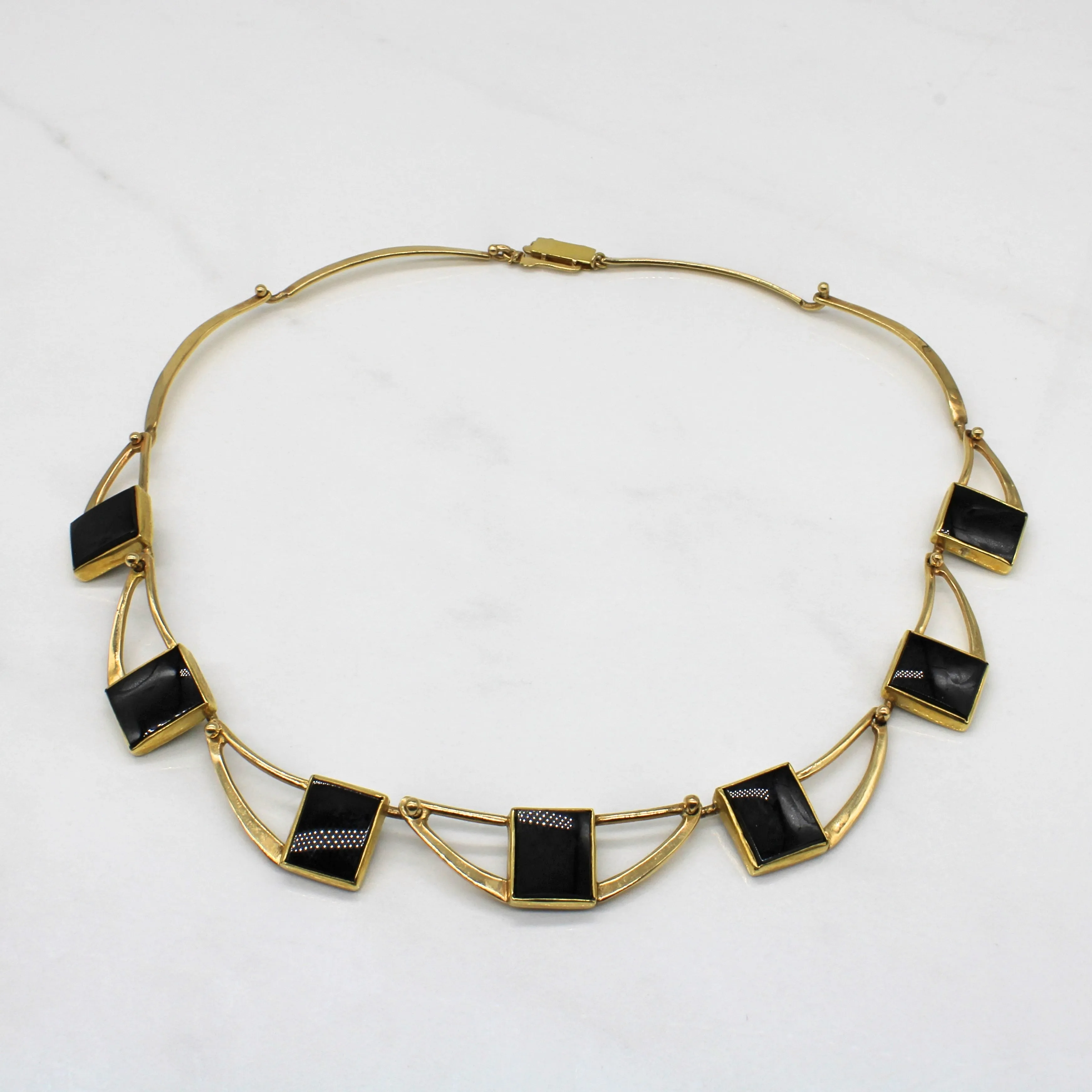 Effortless Glow Effortless Fit Onyx Collar Necklace | 14.00ctw | 16" |