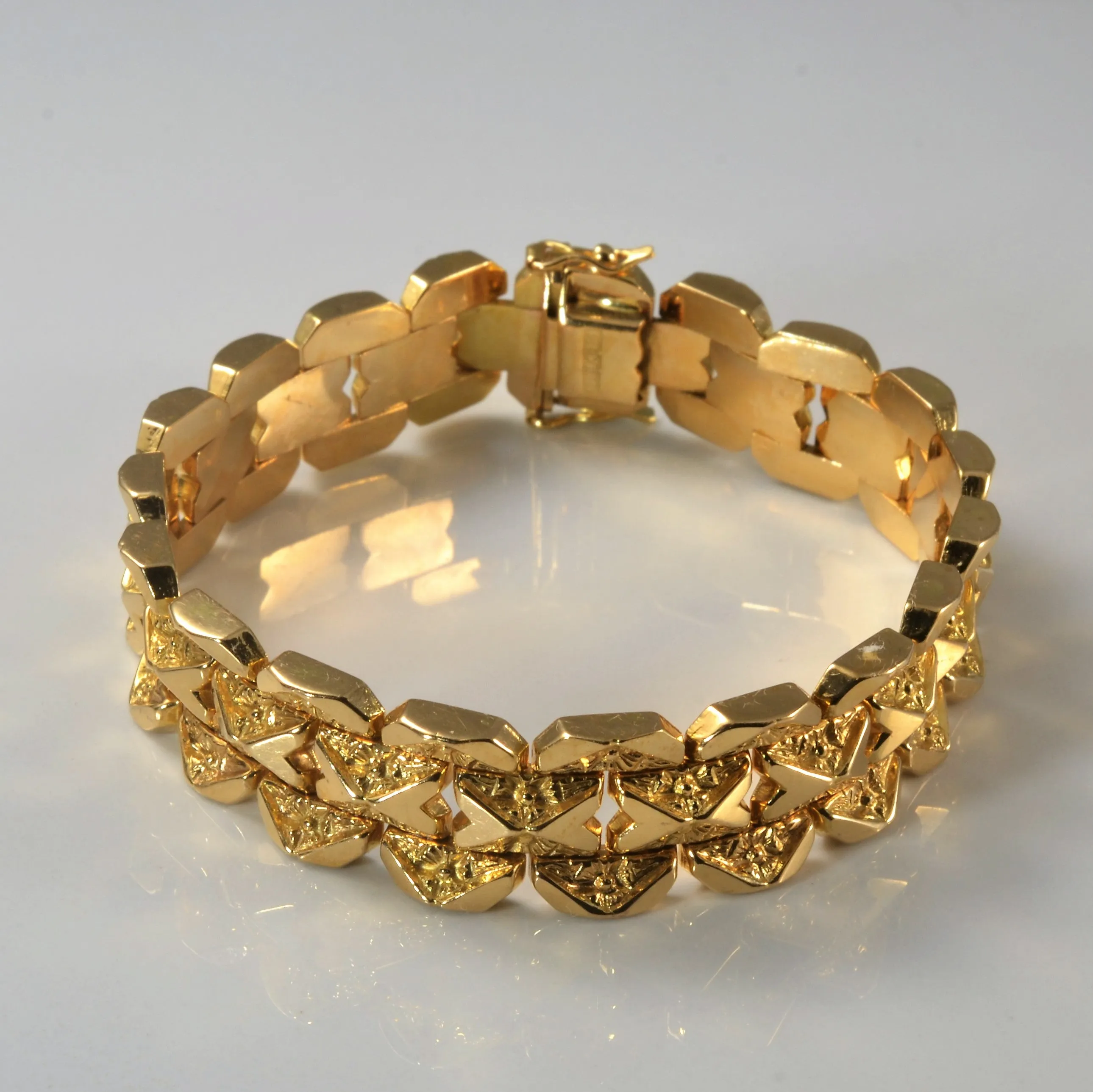 Interlocking Chain Bracelet | 7.5" | Signature Accent