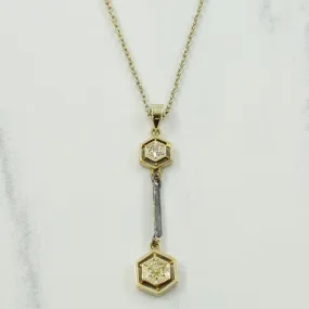 Quiet Grace Exquisite Edge European Cut Diamond Necklace | 0.06ctw | 18" |