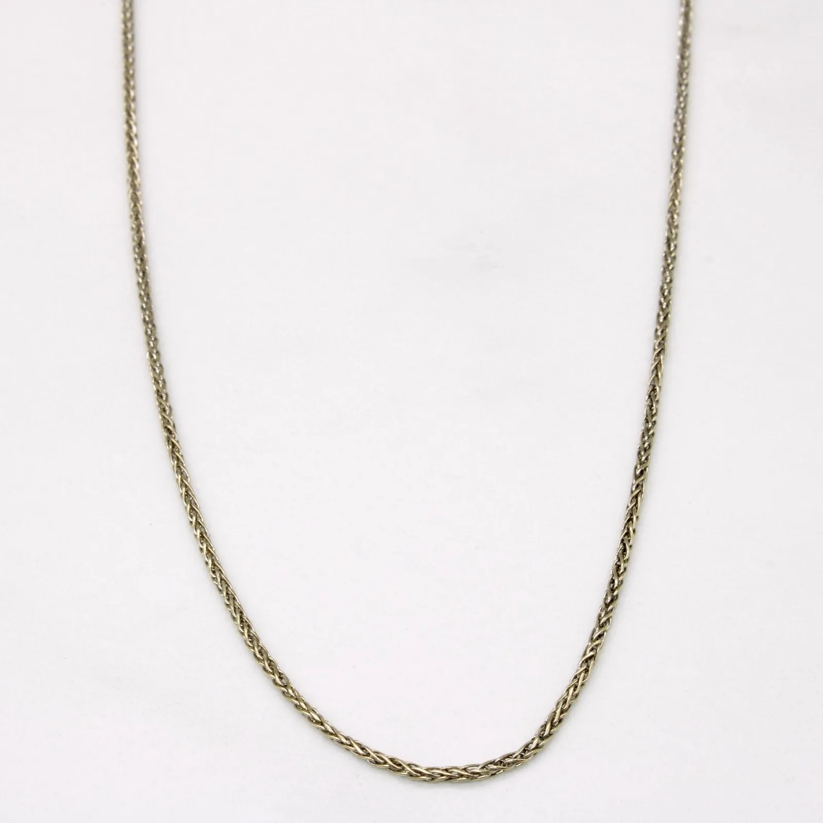 party look 10k White Gold Wheat Chain | 21" |