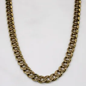 9k Yellow Gold Curb Link Chain | 24" | Refined Spark