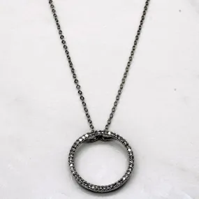 Diamond Circle Necklace | 0.20ctw | 16" | Fashion Jewelry Look
