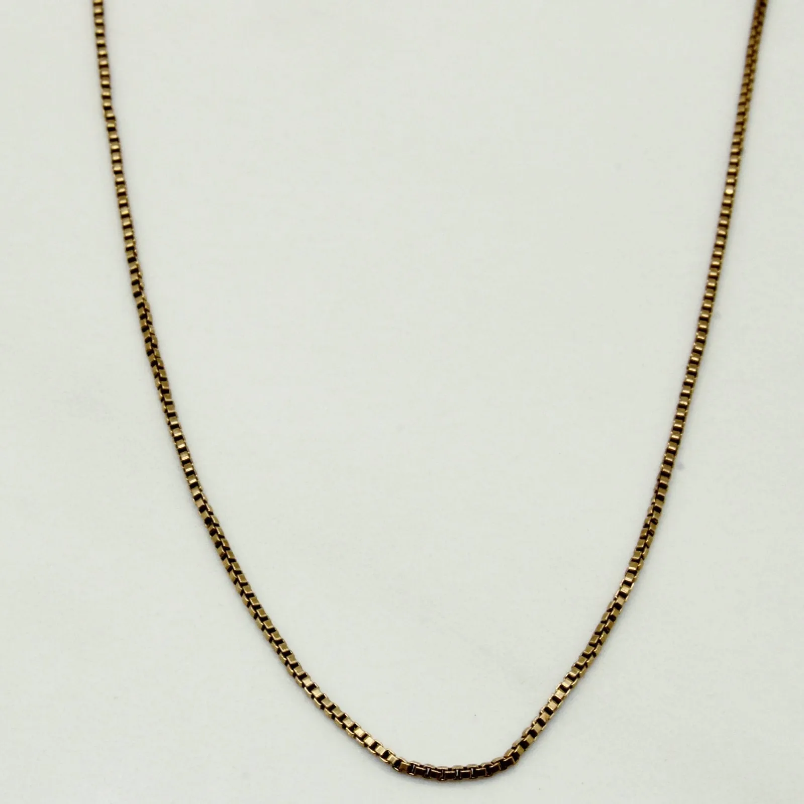 10k Yellow Gold Box Link Chain | 21" | Chic Line Celebration Ready