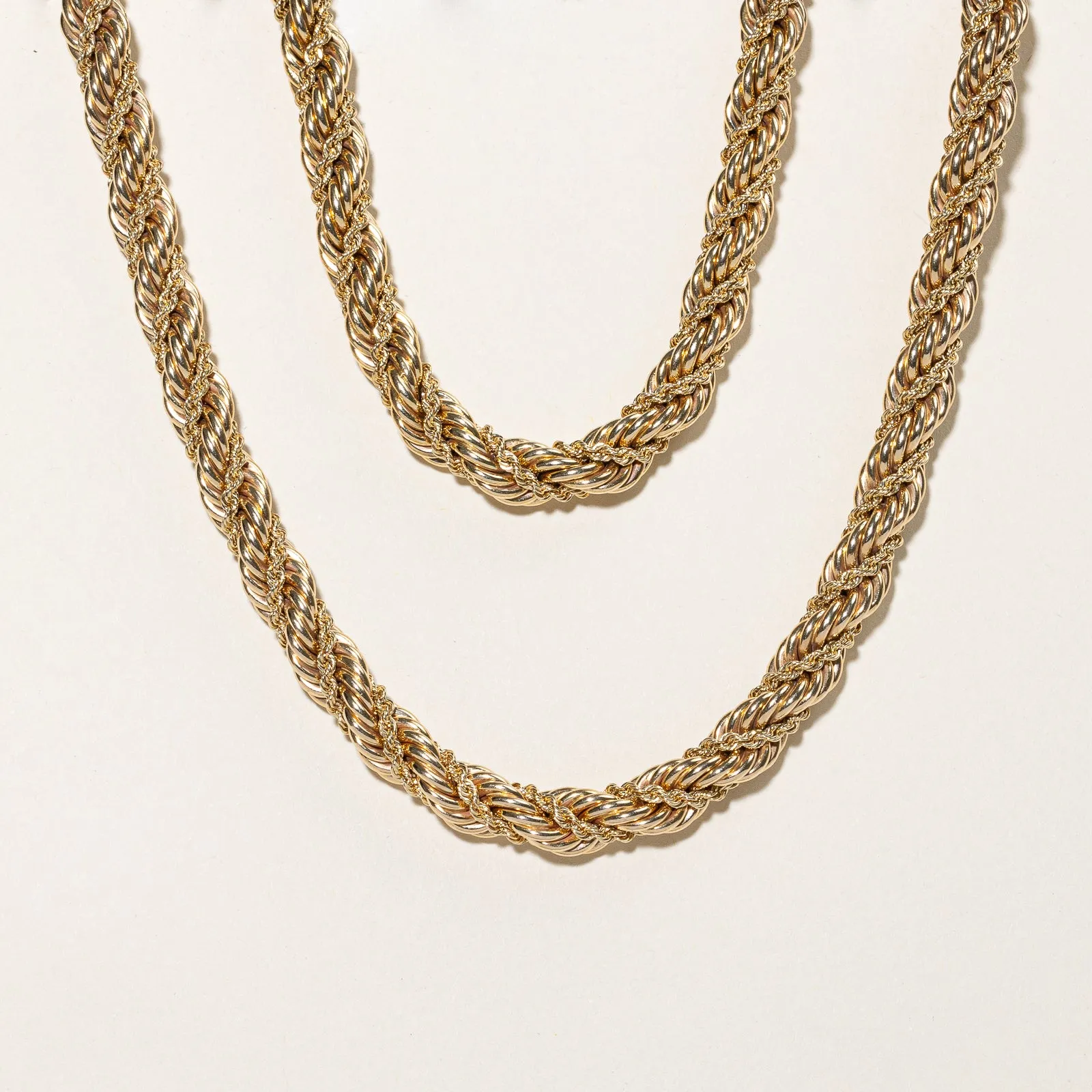 'Tiffany & Co.' Vintage Twisted Rope Necklace & Bracelet Set | 14k | 16" & 8" Classy Vibe