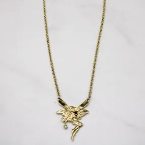 Luxury Sparkle Diamond Fairy 14k Pendant | 0.02ct | 18" |