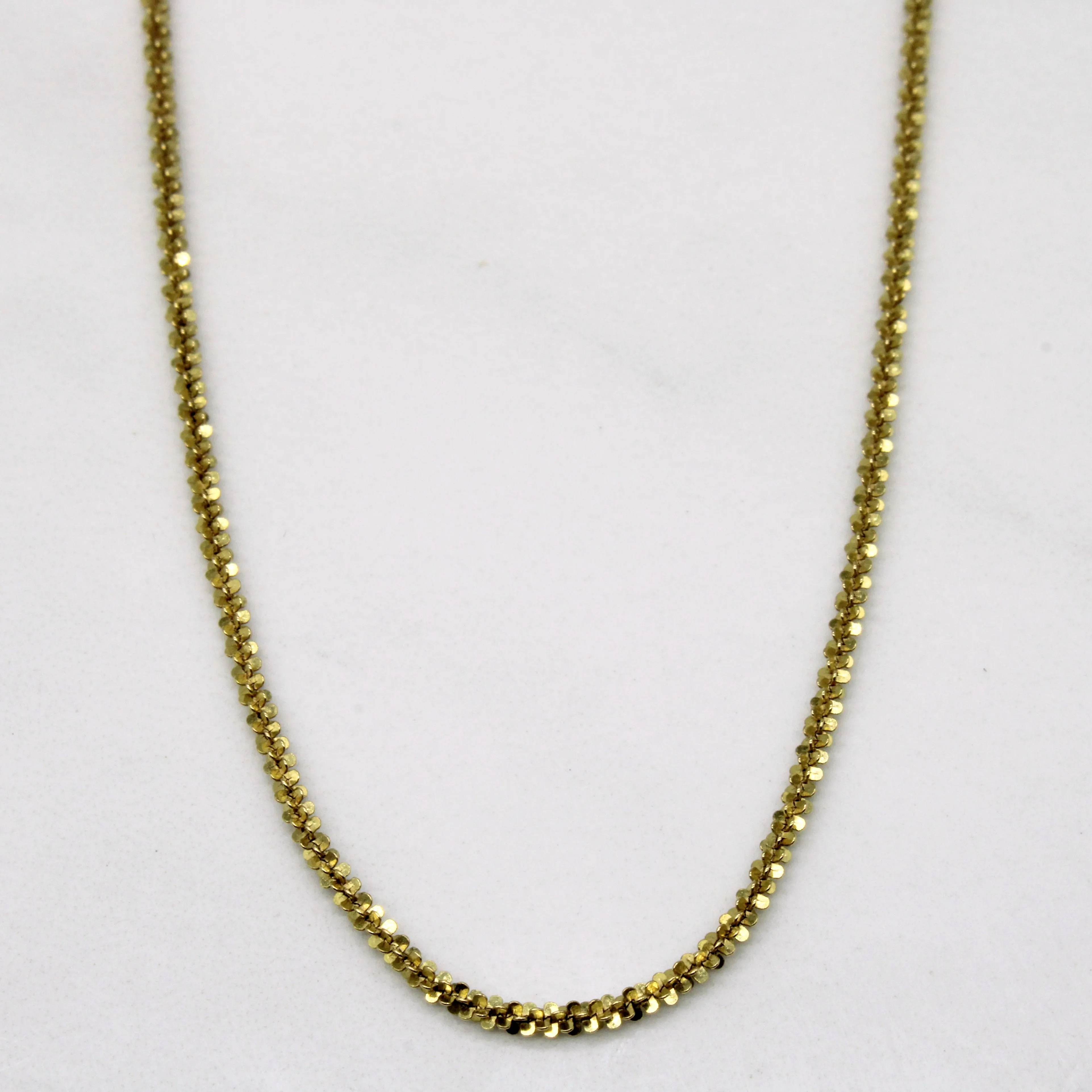 18k Yellow Gold Nugget Chain | 18" | Neutral Spark