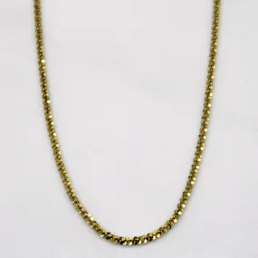18k Yellow Gold Nugget Chain | 18" | Neutral Spark