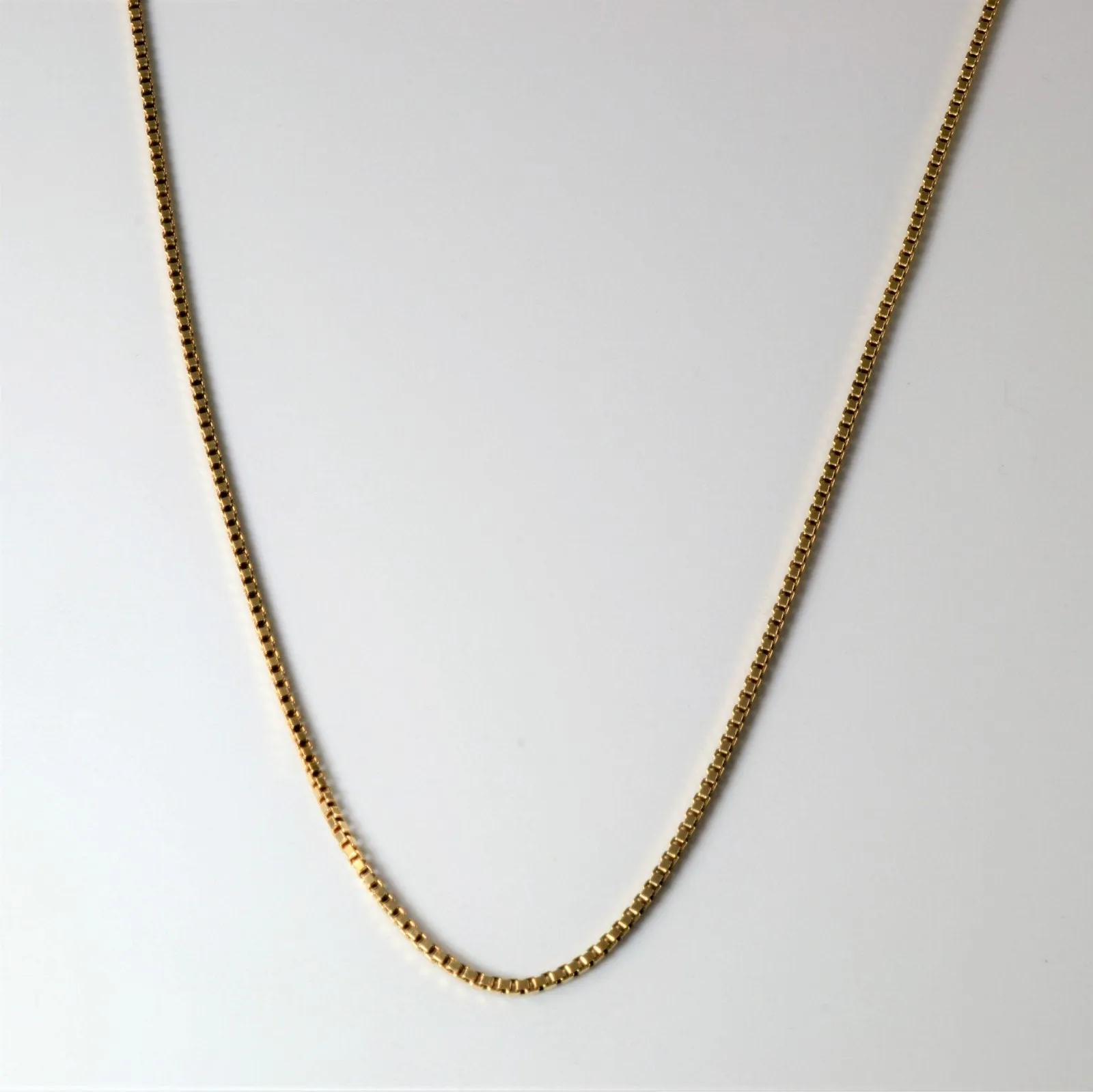 10k Yellow Gold Box Chain | 22" | Rich Texture