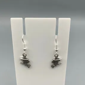 Flying Witch Earrings Fashionable Decoration