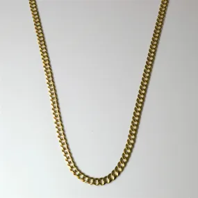 Style Upgrade 10k Yellow Gold Curb Chain | 20" |
