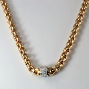 Urban Look 'FOPE' Diamond Pave Necklace | 0.58ct | 17" |