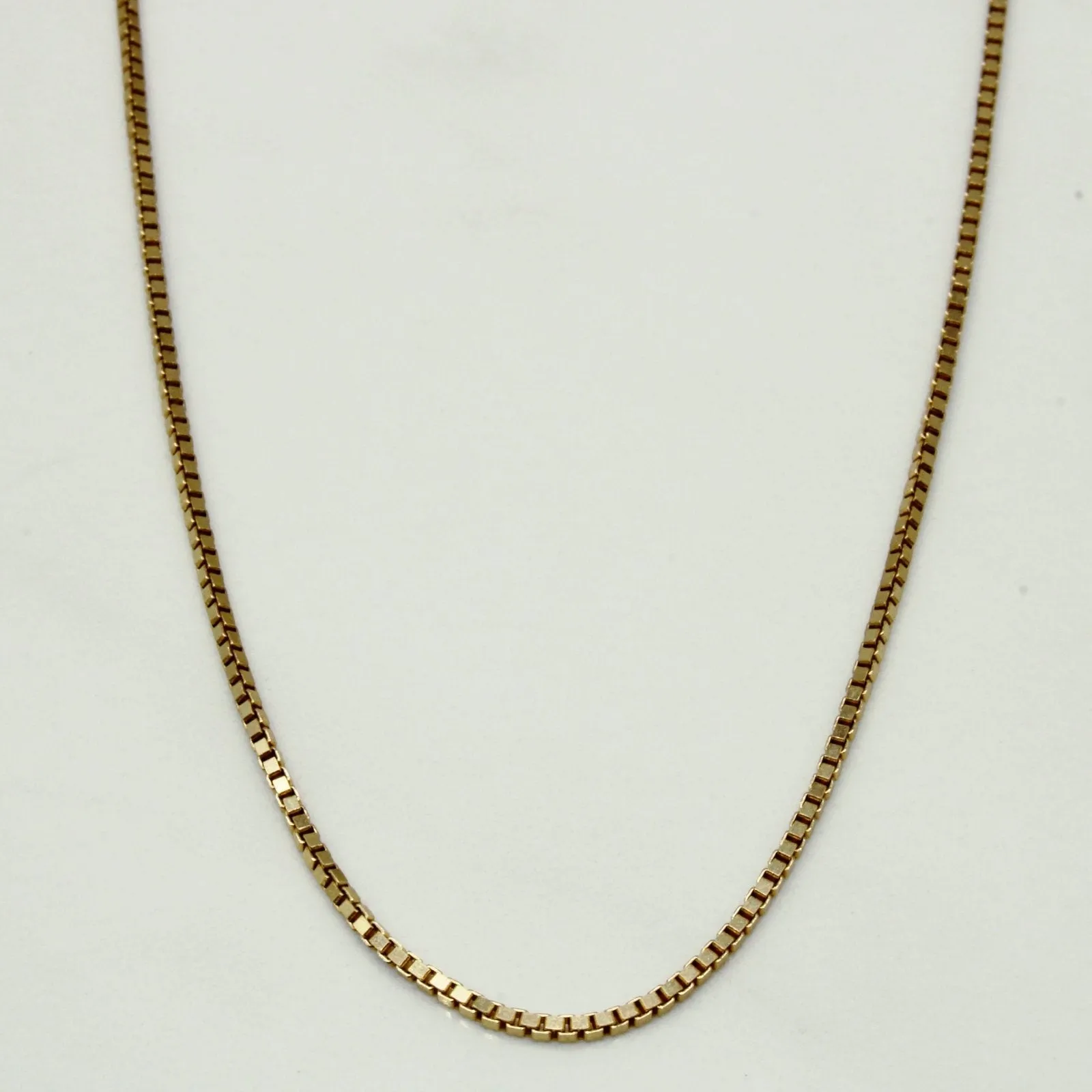 10k Yellow Gold Box Link Chain | 16" | Style Upgrade