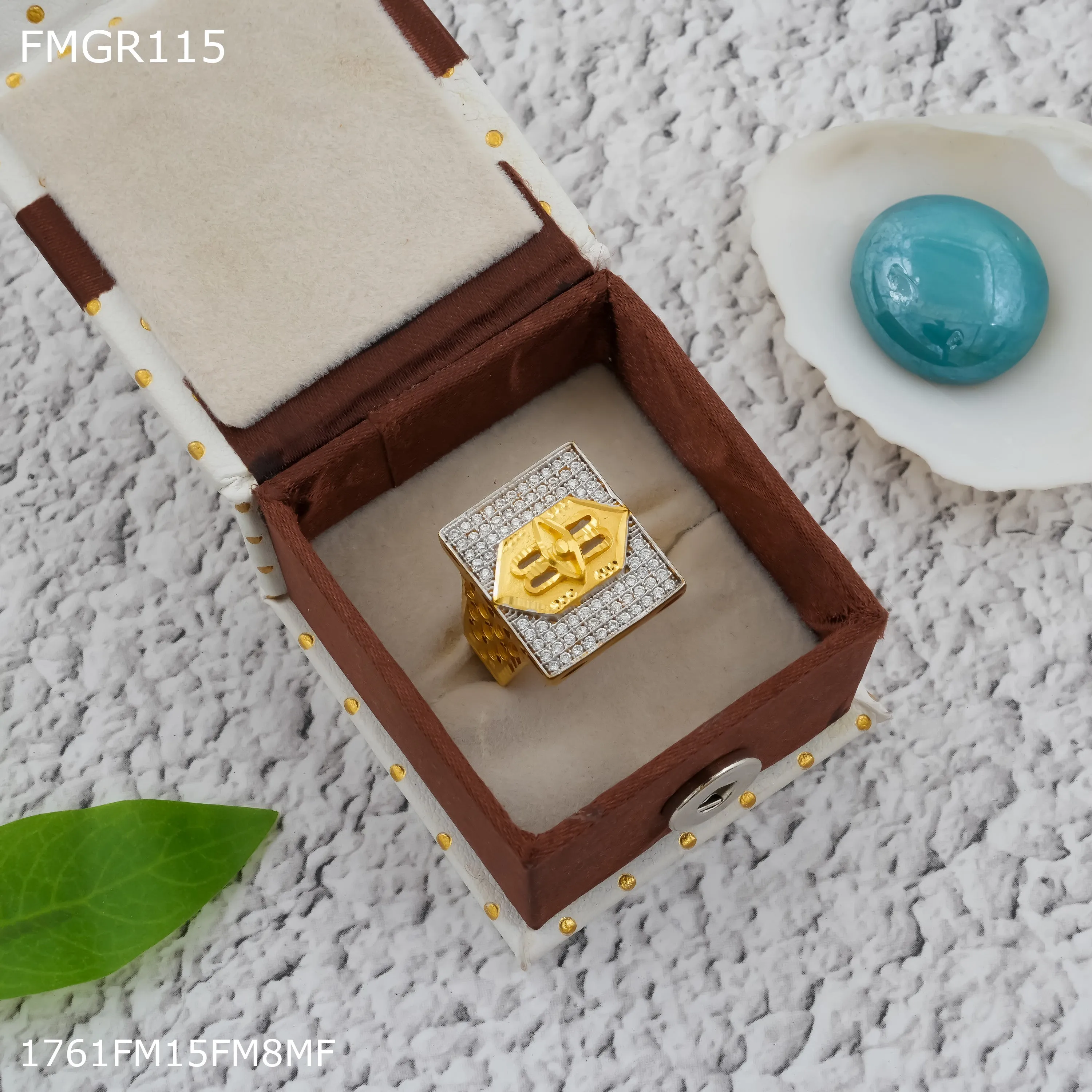 Freeme 1gm Third eye with gold plated for men - FMRI115 Elegant Symbol Gentle Detail