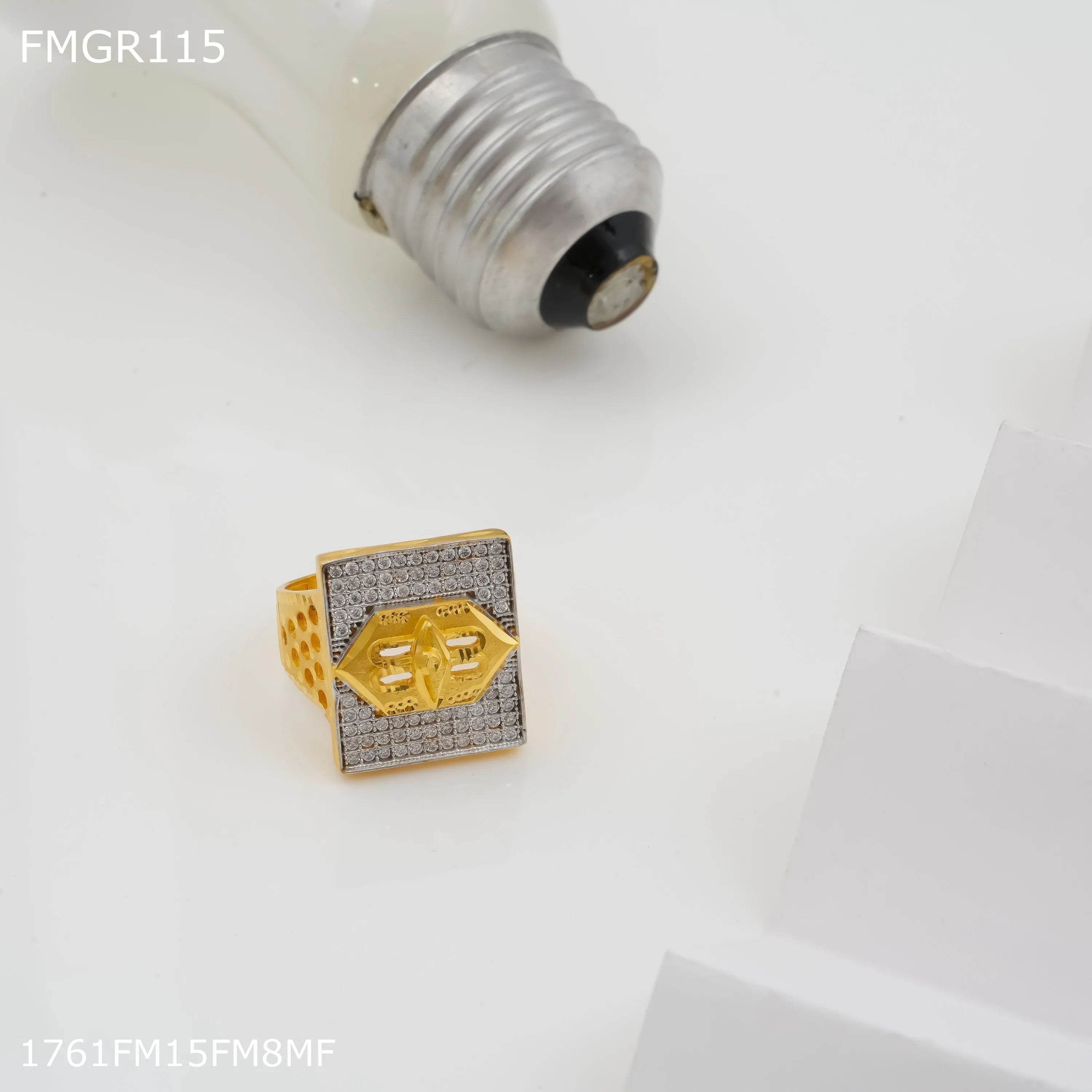 Freeme 1gm Third eye with gold plated for men - FMRI115 Lightweight Decoration Simple Texture