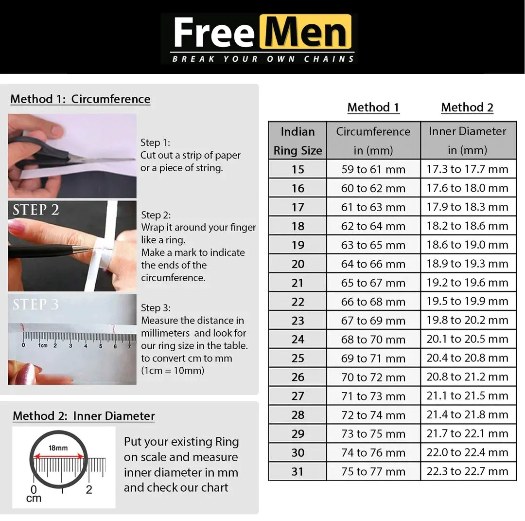 Past Inspired Freemen Star Design Red AD Nice Golden Ring  - FMRI16
