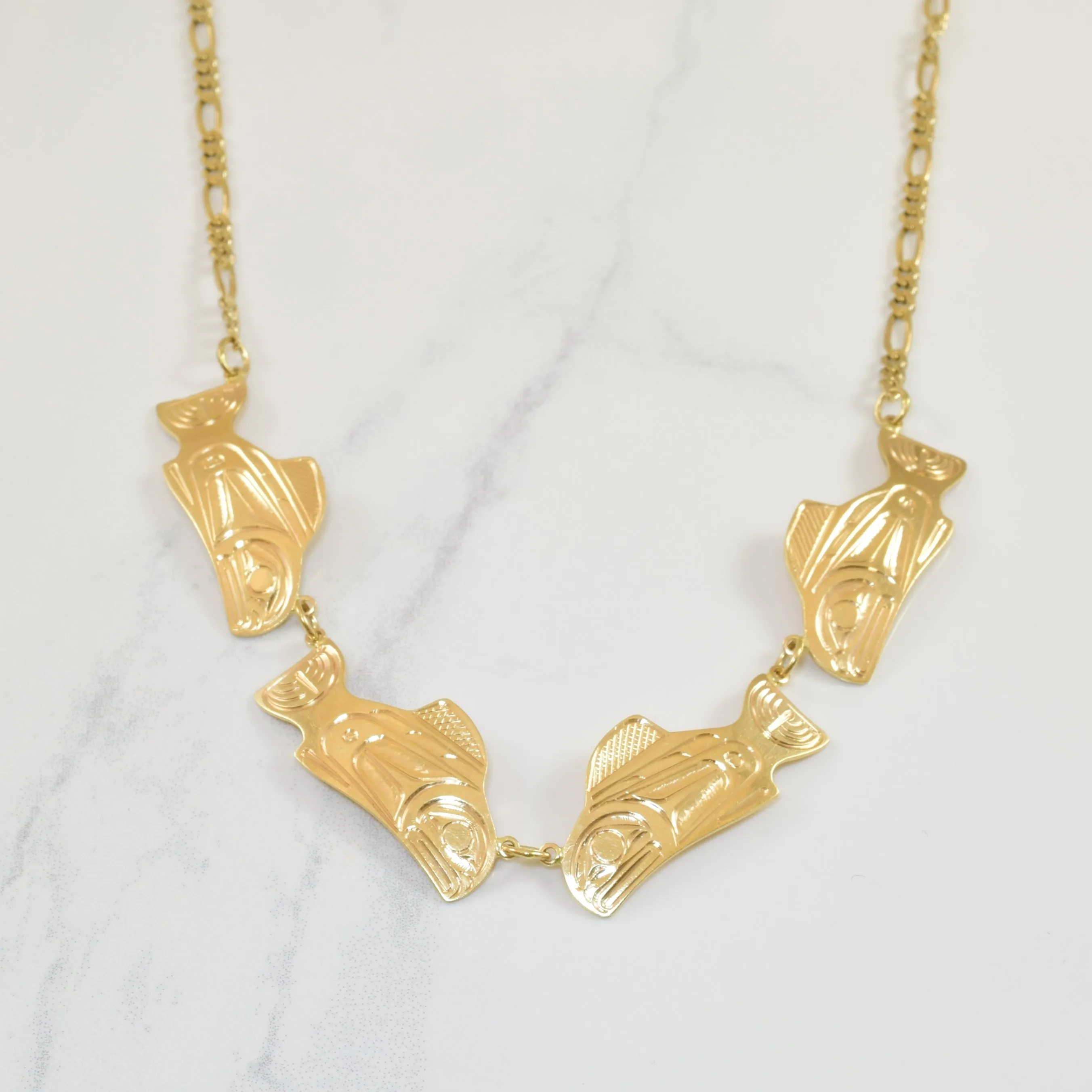 Smart Finish Elegant Creations Indigenous Orca Necklace | 17" |