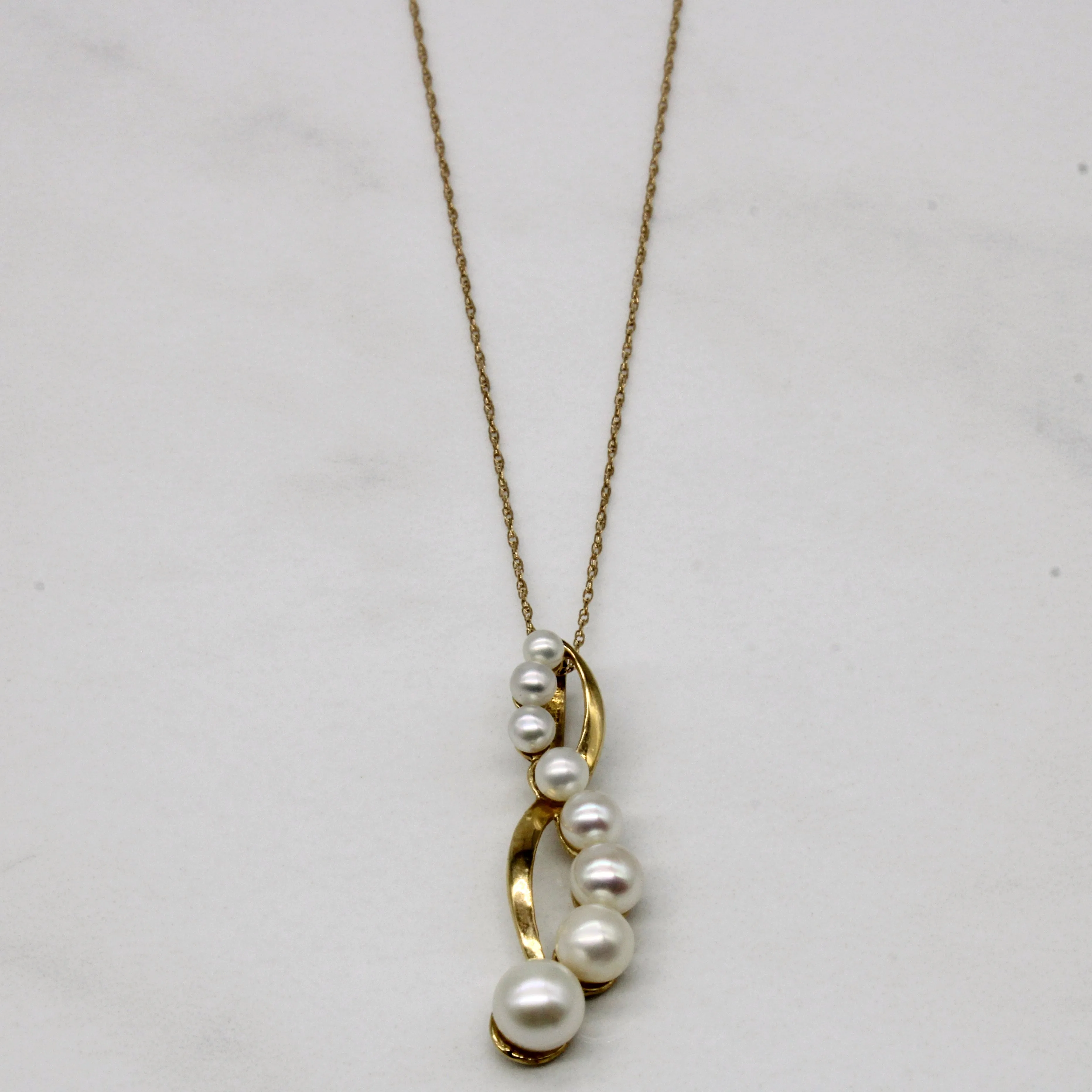 Pearl Drop Pendant & Necklace | 18" | Signature Sparkle