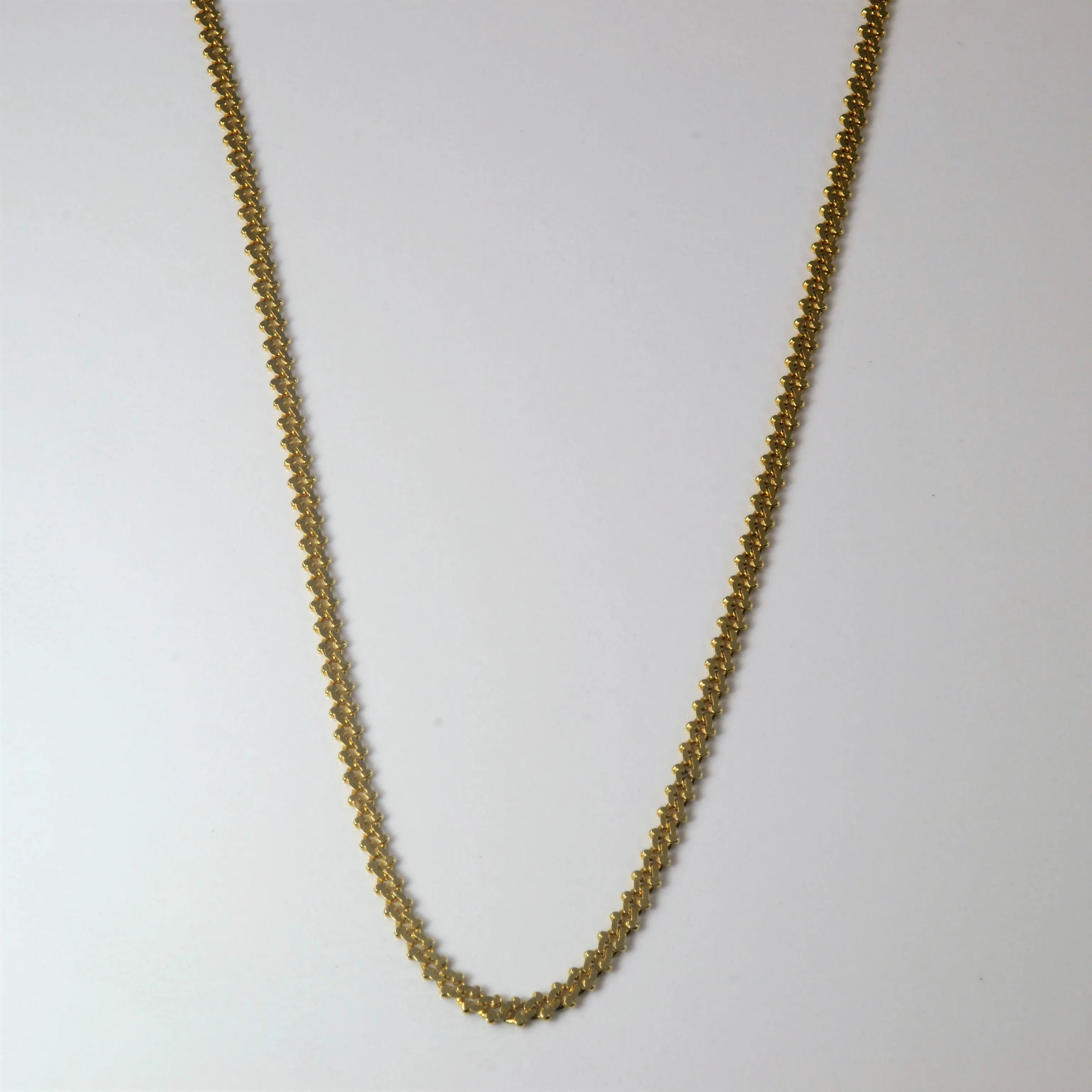 Brunch Outfit 14k Yellow Gold Fancy Cable Link Chain | 18"|