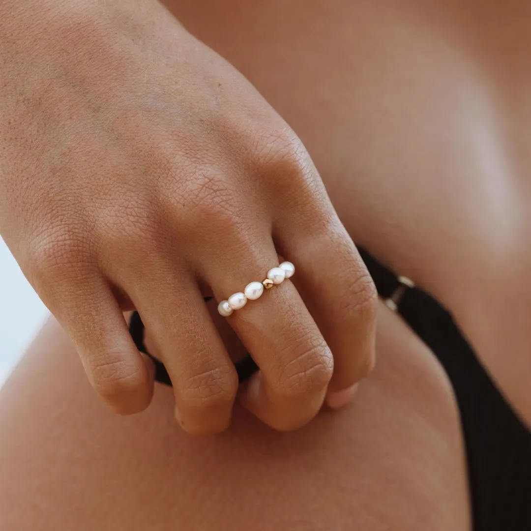 Minimalist Mark Economy Choice Freshwater Pearl Ring