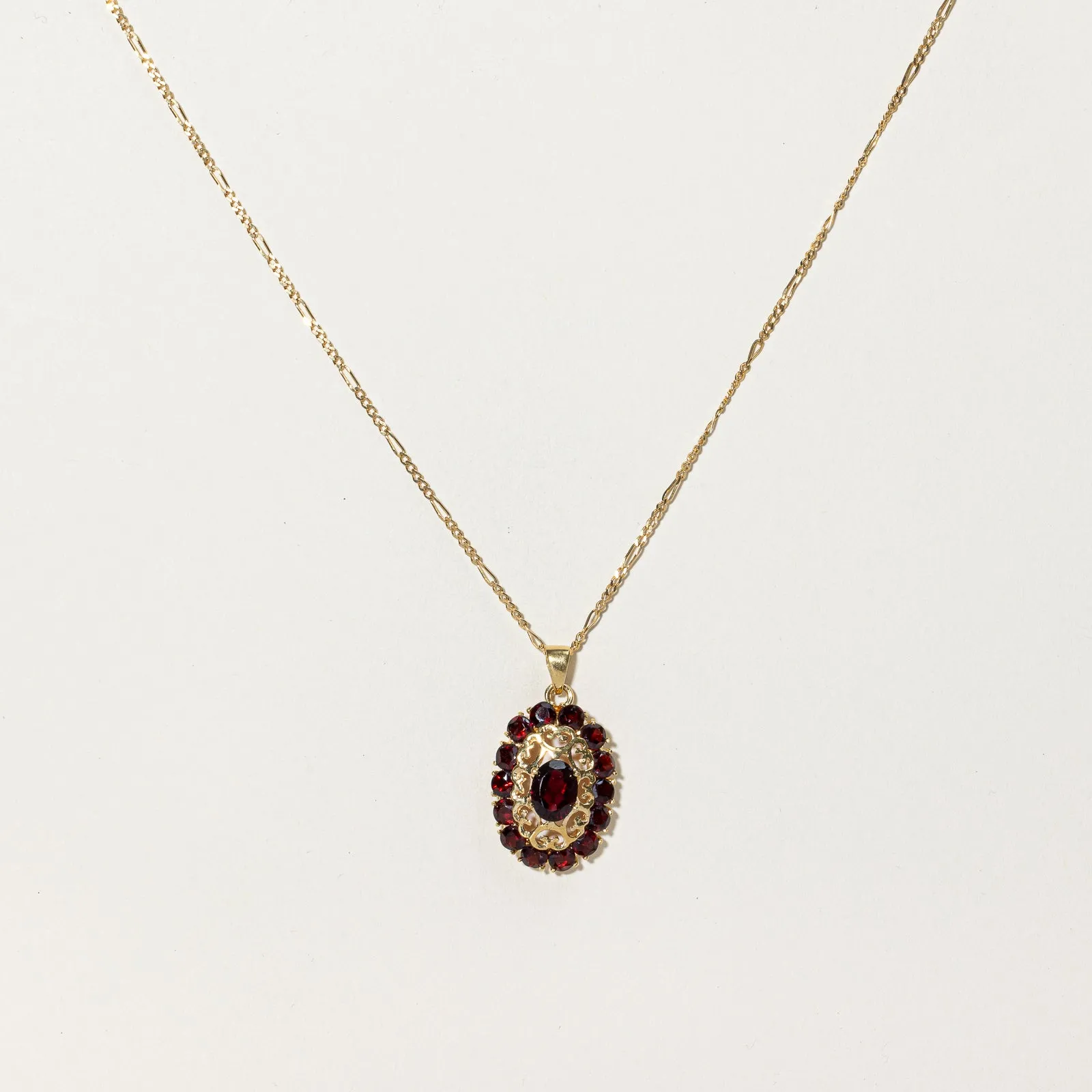 Garnet Necklace | 4.25ctw | 16" | Handcrafted Beauty