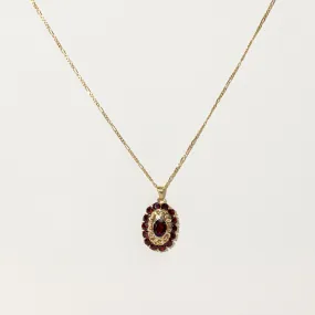 Garnet Necklace | 4.25ctw | 16" | Handcrafted Beauty