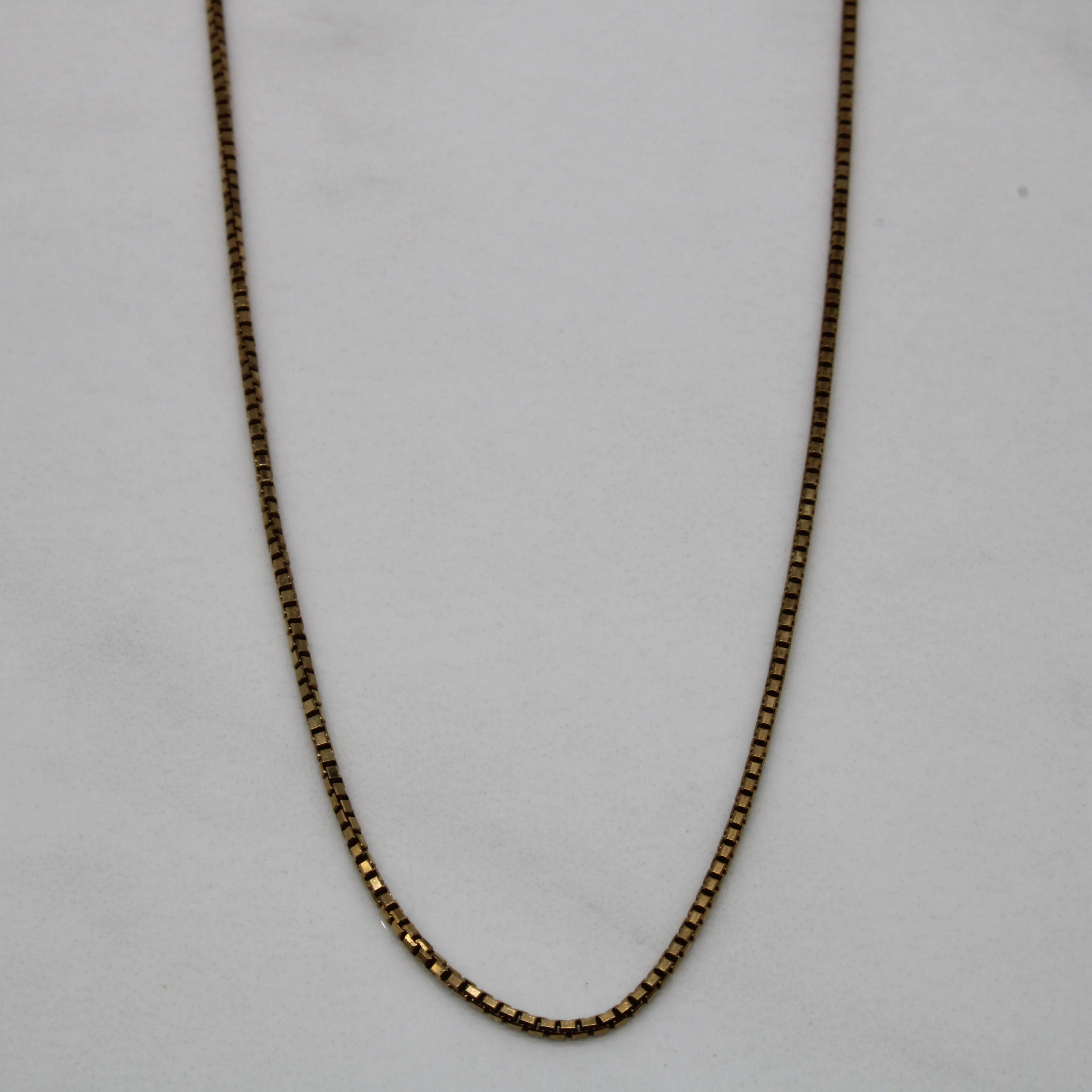 10k Yellow Gold Box Chain | 16" | Everyday Sparkle