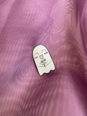 Lovely Accent Polished Appearance Ghost Cutie Pin Badge