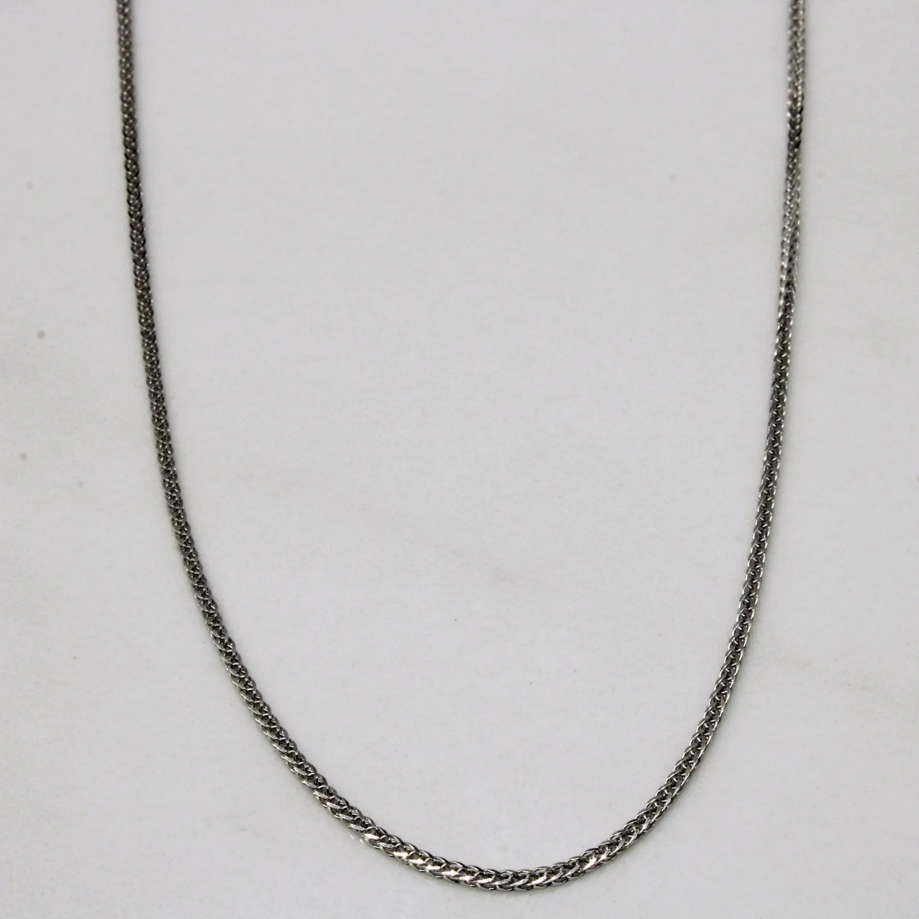 10k White Gold Birdcage Link Chain | 18" | Distinctive Shine