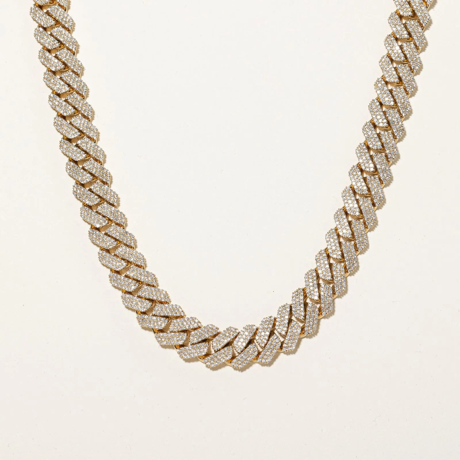 24ctw  Natural Diamond Cuban-Link Chain | 21.5" | 24.28 ctw SI2 H/I Alluring Charm