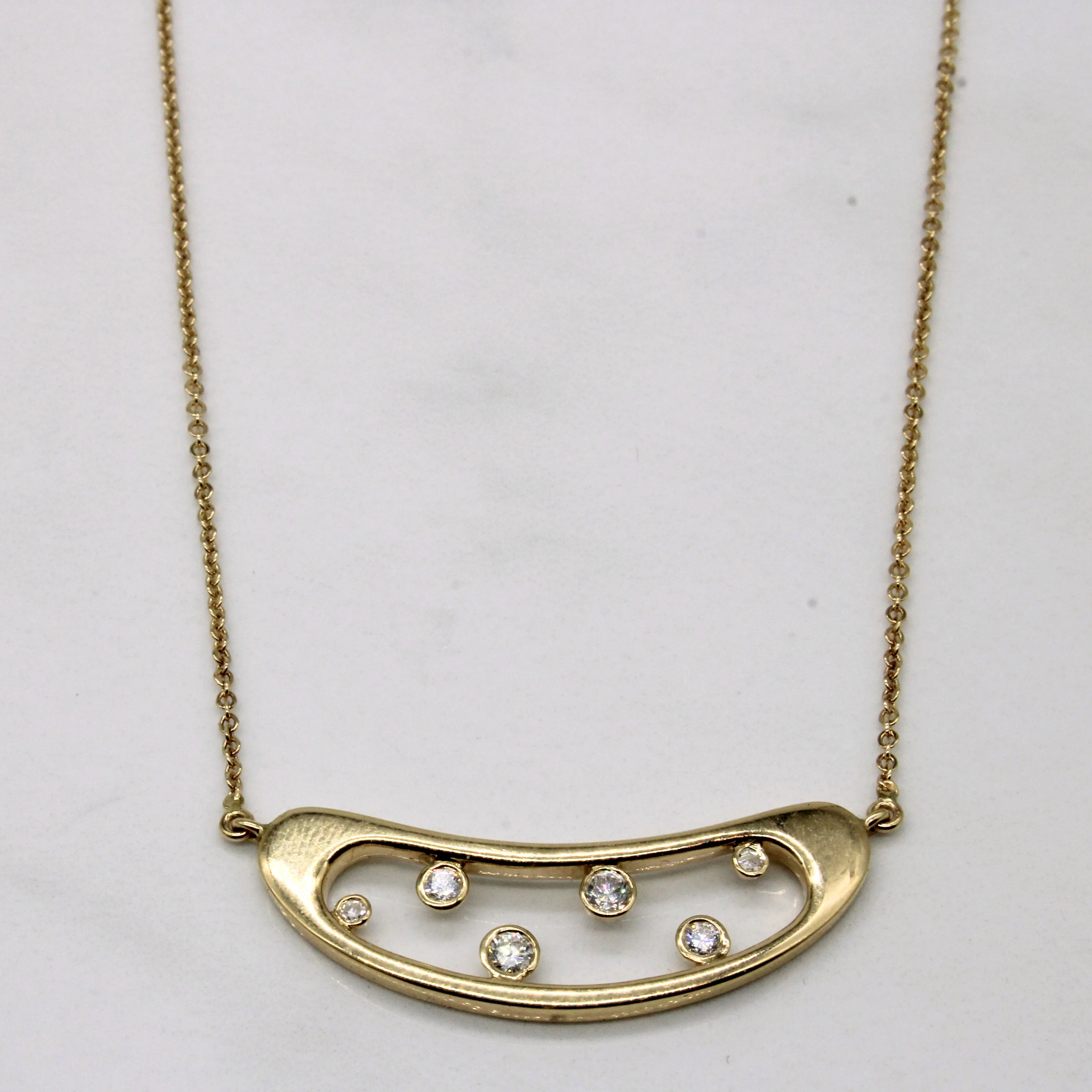 Diamond Abstract Pendant Necklace | 0.28ctw | 16" | Winter Party