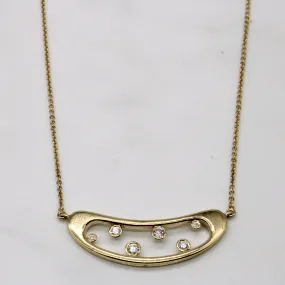 Diamond Abstract Pendant Necklace | 0.28ctw | 16" | Winter Party