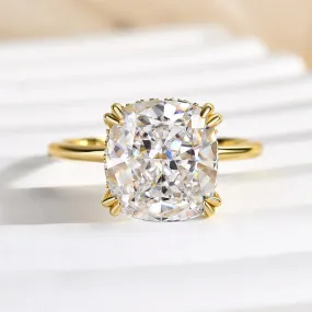 Cozy Detail Louily Stunning Cushion Cut Engagement Ring In Sterling Silver