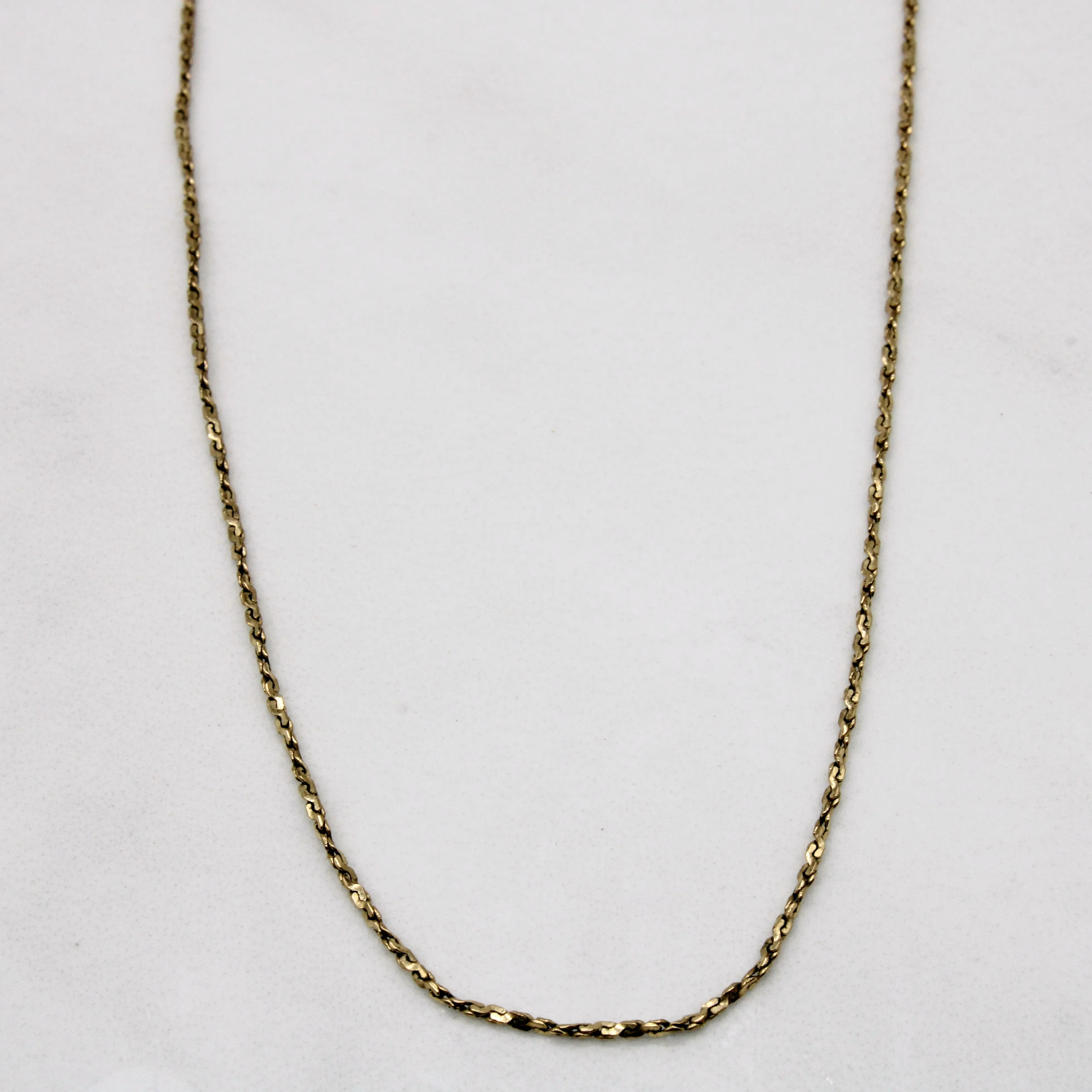 10k Yellow Gold S Link Rope Chain | 16" | Cozy Style